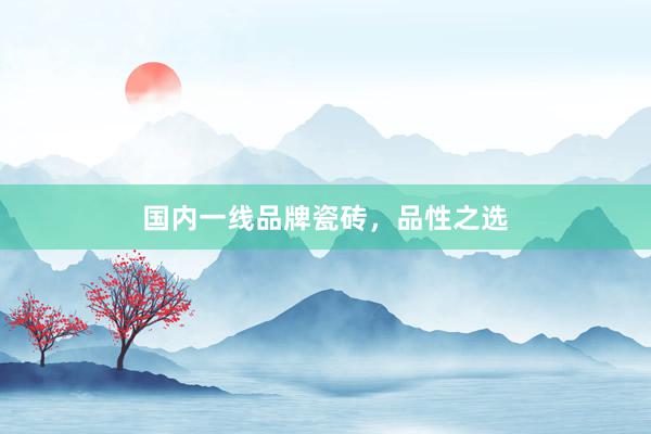 国内一线品牌瓷砖，品性之选